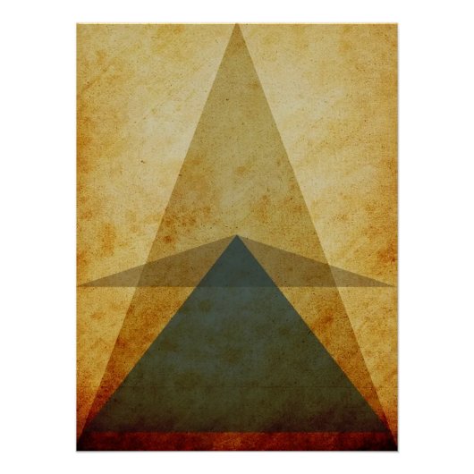 Dreiecke Poster (Vorderseite)