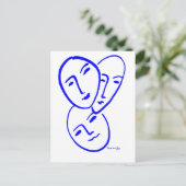 Dreiecke Postkarte (Stehend Vorderseite)