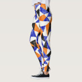 Dreiecke, Rhombusse, Trapezoiden Nahtloses Muster Leggings (Links)