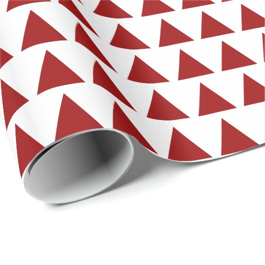 Dreiecke - Ruby on White Geschenkpapier (Rolleneckpunkt)