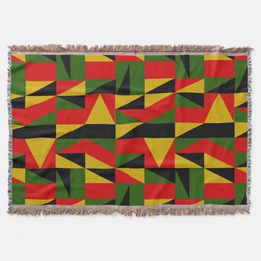 Dreiecke schwarze Geschichte Decke (Vorderseite)