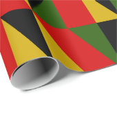 Dreiecke schwarze Geschichte Geschenkpapier (Rolleneckpunkt)