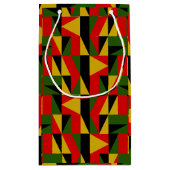 Dreiecke schwarze Geschichte Kleine Geschenktüte (Rückseite)