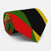 Dreiecke schwarze Geschichte Krawatte (Gerollt)