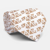 Dreiecke und Pfeile Krawatte (Gerollt)