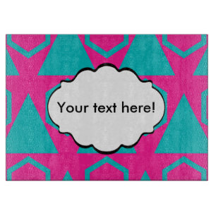 Dreiecke und Wabenmuster Schneidebrett