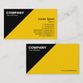 Dreieckecke - Bernstein (FFCC00) Visitenkarte (Vorne/Hinten)