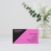 Dreieckecke - Rosa (FF66CC) Visitenkarte (Stehend Vorderseite)