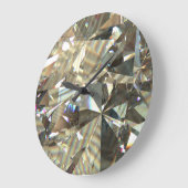 Dreieckige Diamantformen: Schichtstruktur. Große Wanduhr (Winkel)