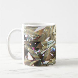 Dreieckige Diamantformen: Schichtstruktur. Kaffeetasse