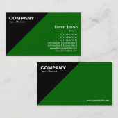 Dreieckige Ecke - Grün (006600) Visitenkarte (Vorne/Hinten)