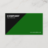 Dreieckige Ecke - Grün (006600) Visitenkarte (Rückseite)