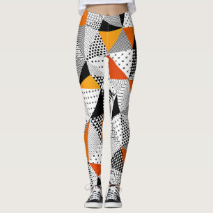 Dreieckige Mode: Vintage polygonale Eleganz. Leggings