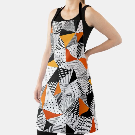 Dreieckige Mode: Vintage polygonale Eleganz. Schürze (InSitu)