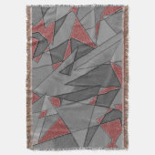 Dreieckige raue Ausschnitte über rotem Hintergrund Decke (Vorderseite Vertikal)