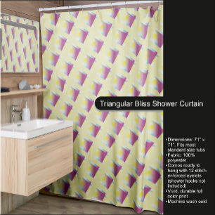 Dreieckiger Bliss-Duschvorhang Duschvorhang
