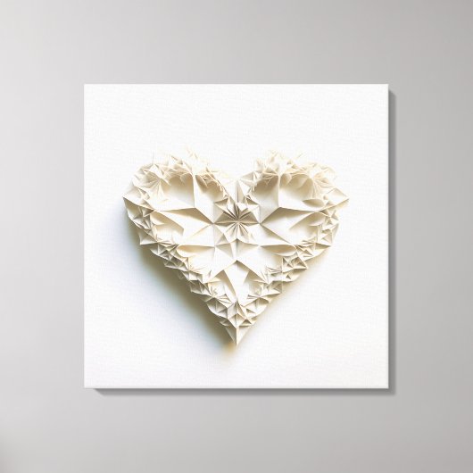 Dreieckiges Origami Leinwanddruck (Vorderseite)