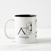Dreieckkrieger-Baum-Tasse Zweifarbige Tasse (Links)