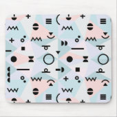 Dreieckmemphis-Symbolmuster-Mausunterlage Mousepad (Vorne)