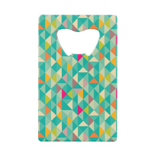 Dreieckmuster Kreditkartenflaschenöffner (Vorderseite)