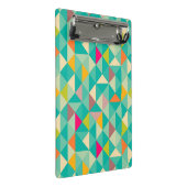 Dreieckmuster Mini Klemmbrett (Schrägansicht)