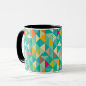 Dreieckmuster Tasse (Vorderseite Links)