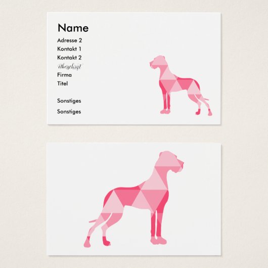 Dreiecks Dogge (Vorne & Hinten)