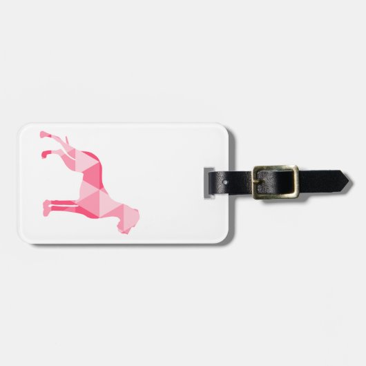 Dreiecks Dogge Gepäckanhänger (Vorderseite horizontal)