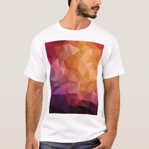 Dreiecks-Mosaik: Dunkle Vintage T-Shirt
