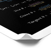 Dreiecksauslöser-Lernkarte Poster (Ecke)