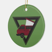 Dreiecksbusse Keramik Ornament (Links)