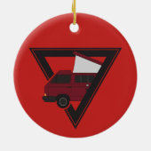 Dreiecksbusse Keramik Ornament (Hinten)