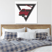 Dreiecksbusse Leinwanddruck (Insitu (Schlafzimmer))