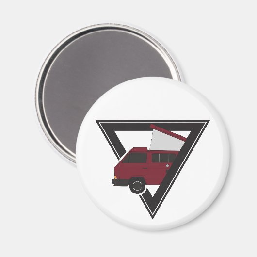 Dreiecksbusse Magnet (Vorderseite/Rückseite)
