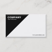Dreiecksecke - 3D-Effekt - Schwarz/Weiß Visitenkarte (Rückseite)