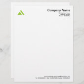 Dreiecksform 03 - Mars Green Briefbogen (Vorne/Hinten)