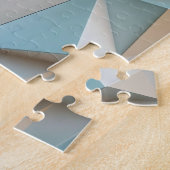 Dreiecksformen in 3D mit subtilen Farben Puzzle (Seite)