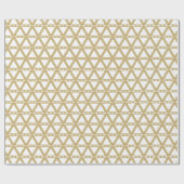 Dreiecksgeometrie des Vintagen Weißgolds Geschenkpapier (Flach)