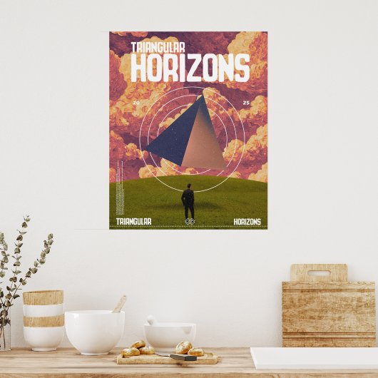 Dreieckshorizons Poster (Küche)