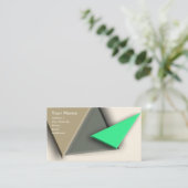Dreieckskarte Visitenkarte (Stehend Vorderseite)