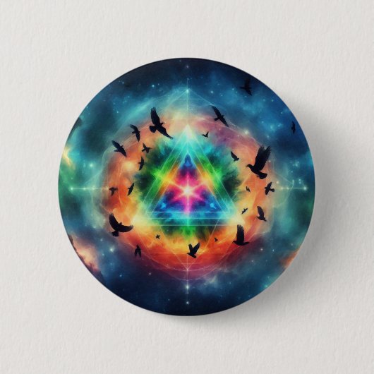 Dreieckskosmische Energie Button (Vorderseite)