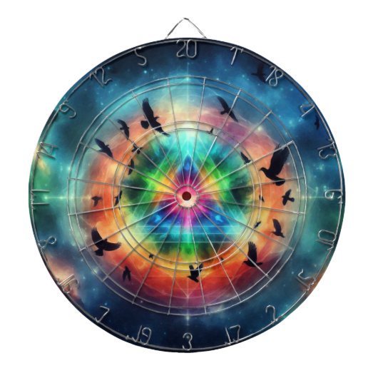 Dreieckskosmische Energie Dartscheibe (vorne)