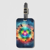 Dreieckskosmische Energie Gepäckanhänger (Vorderseite Vertikal)