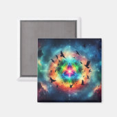 Dreieckskosmische Energie Magnet (Vorderseite/Rückseite)