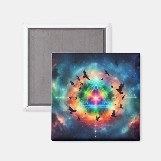 Dreieckskosmische Energie Magnet (Vorderseite/Rückseite)