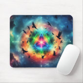 Dreieckskosmische Energie Mousepad (Mit Mouse)