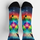 Dreieckskosmische Energie Socken (Oben)
