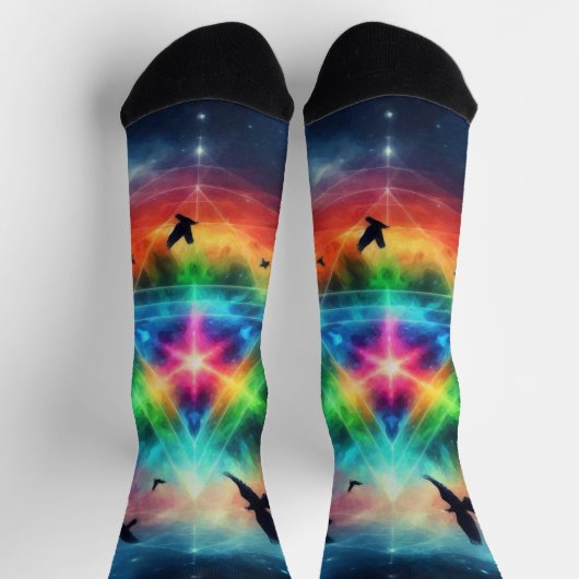 Dreieckskosmische Energie Socken (Oben)