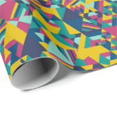 Dreiecksmosaik in blau geschenkpapier (Rolleneckpunkt)