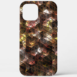 Dreiecksmosaik in Brauntönen mit leichter Relief Case-Mate iPhone Hülle